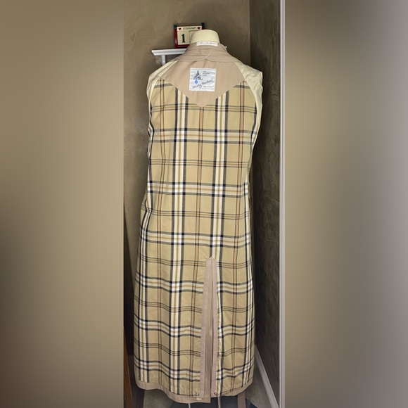 Misty Harbor Trench Coat Hooded Beige Kahaki Long Belted Jacket Women’s 12 Vtg - Picture 6 of 16